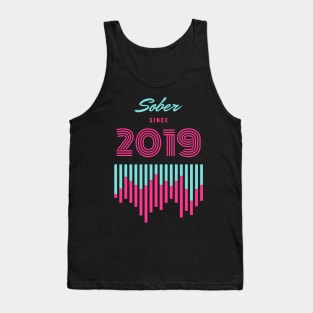 Sober Since 2019 Alcoholic Recovery Tank Top